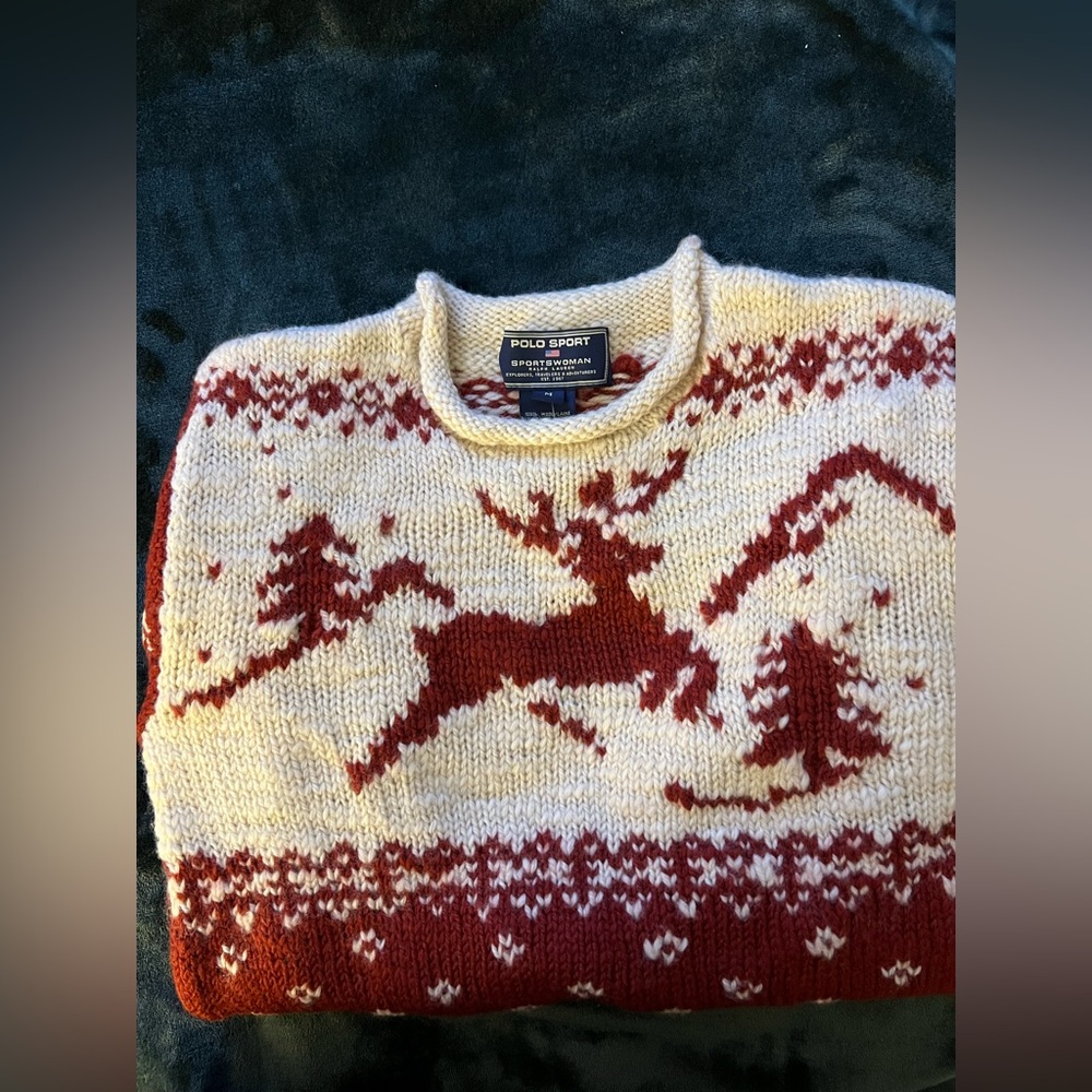 VINTAGE Ralph Lauren ski sweater-women’s in perfect condition - Picture 2 of 7
